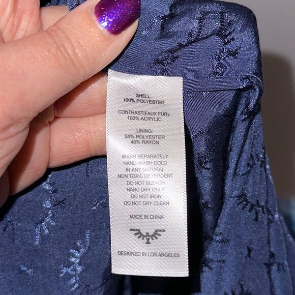 Spirit Hoods Cotton Candy Faux Fur Jacket Ears Hooded Womens Small Rave Club - Picture 2 of 11